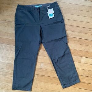 Boden Pants women’s 8P casual chino 24” basics classic gray cotton office school